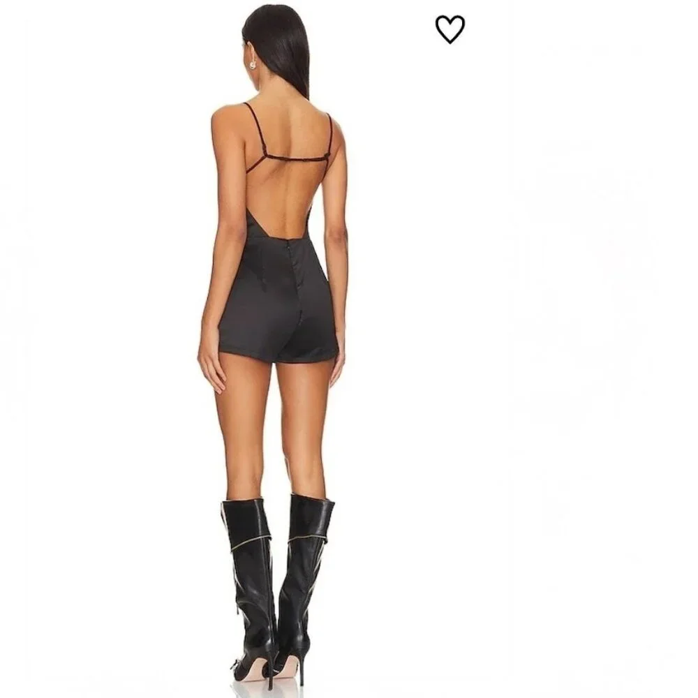 NWT Superdown Nicola Open Back Romper Size XS